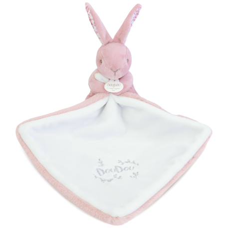 Doudou bébé tout doux avec mouchoir – compagnon rassurant et facile à emporter dès la naissance Rose 2 - vertbaudet enfant 
