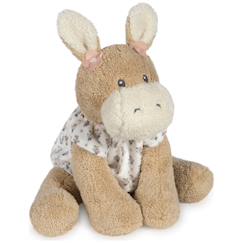 Jouet-Premier âge-Peluches-Âne en peluche botton fleurs