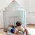 Tente de jeu en tissu recyclé vichy Beige, écru+Bleu, écru 6 - vertbaudet enfant 