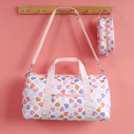 Sac de voyage cœurs Rose, orange, violet 5 - vertbaudet enfant 