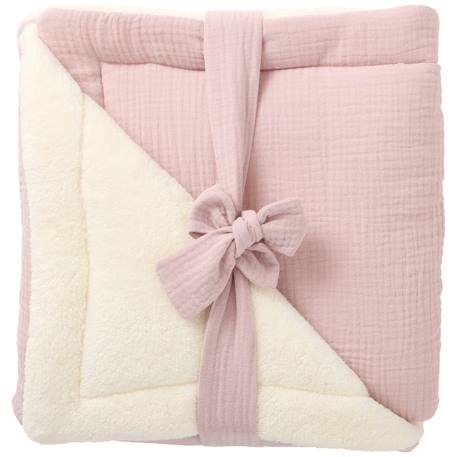 Couverture Ecru, blanc+Rose 3 - vertbaudet enfant 