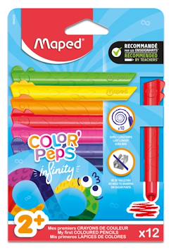 -Crayons de couleur jumbo infinity