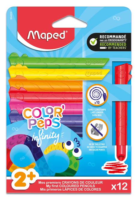 Garçon-Accessoires-Fourniture scolaire-Crayons de couleur jumbo infinity