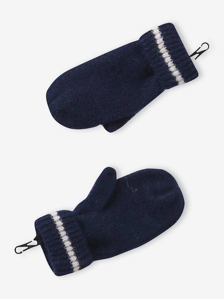 Ensemble garçon bonnet, snood et gants marine 5 - vertbaudet enfant 