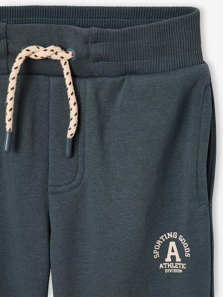 Pantalon jogging 'Athletic' garçon en molleton anthracite+chocolat+kaki+lichen 14 - vertbaudet enfant 