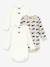 Lot de 3 bodies manches longues blanc 1 - vertbaudet enfant 