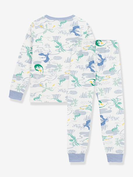 Pyjama imprimé dragons blanc 4 - vertbaudet enfant 