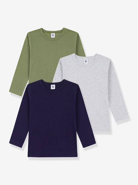Garçon-Lot 3 t-shirts manches longues