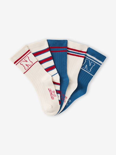 Lot de 5 chaussettes garçon écru 2 - vertbaudet enfant 