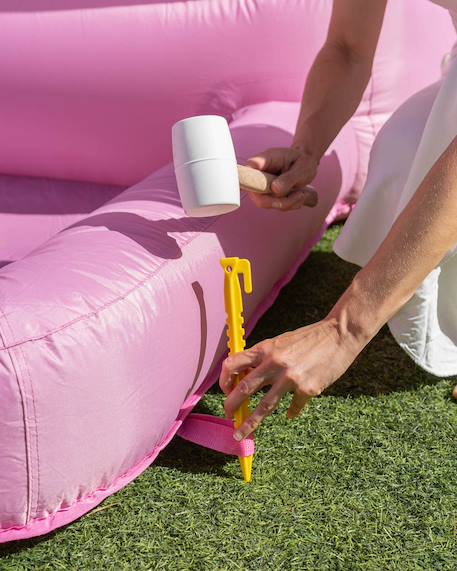Chateau gonflable enfant avec aire de jeu Rose 6 - vertbaudet enfant 