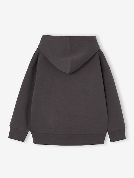 Sweat à capuche garçon anthracite 2 - vertbaudet enfant 