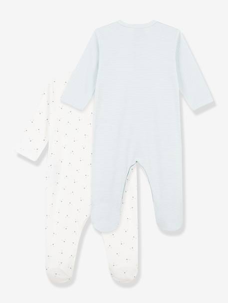 Lot 2 pyjamas bébé vert clair 2 - vertbaudet enfant 