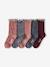 Lot de 5 paires de chaussettes « léopard » fille anthracite+Assorties 1 - vertbaudet enfant 