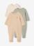 Lot de 3 dors bien bébé ouverture dos écru+vert sauge 19 - vertbaudet enfant 