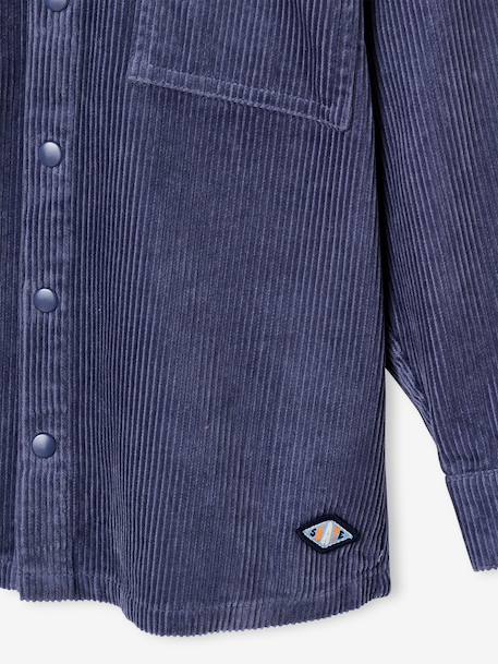 Chemise à capuche garçon bleu foncé 3 - vertbaudet enfant 