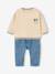 Ensemble sweat et jean bébé garçon vanille 1 - vertbaudet enfant 