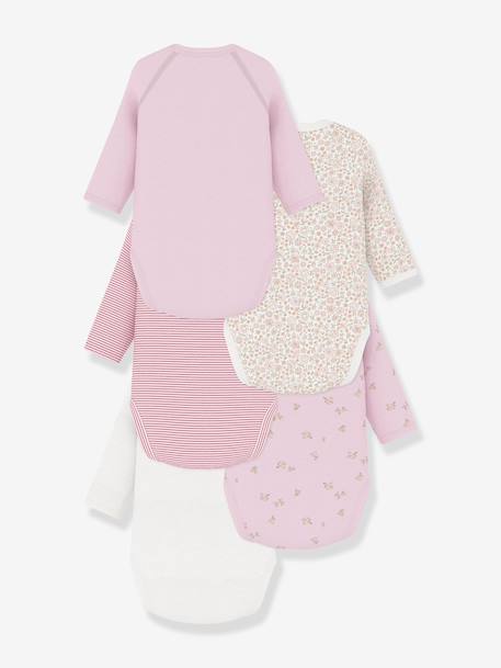 Lot 5 bodies croisés rose 2 - vertbaudet enfant 