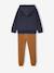 Ensemble sport garçon à capuche bordeaux+ocre+vert sauge 11 - vertbaudet enfant 