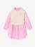 Robe-chemise fille effet 2 en 1 écru+gris chiné+marine 1 - vertbaudet enfant 