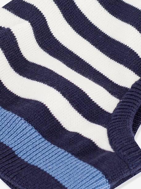 Cagoule bébé rayée marine 2 - vertbaudet enfant 