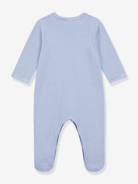 Pyjama bébé rayures milleraies bleu 2 - vertbaudet enfant 