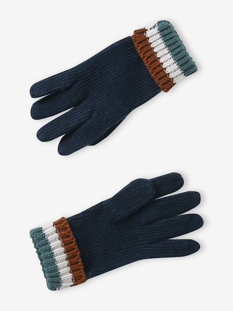 Ensemble garçon bonnet, snood et moufles vert 3 - vertbaudet enfant 