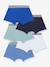 Lot 5 boxers bleu 2 - vertbaudet enfant 
