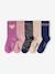 Lot de 5 chaussettes fille mauve 1 - vertbaudet enfant 