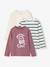 Lot de 3 T-shirts manches longues garçon caramel+lilas+rouille+vert sauge 7 - vertbaudet enfant 