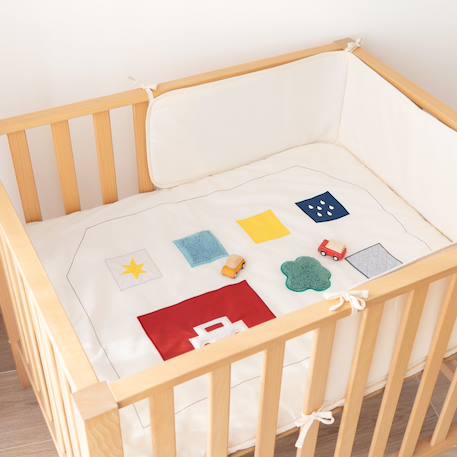 Tapis de parc - pure coton Ivoire+Moka+Popcorn 4 - vertbaudet enfant 