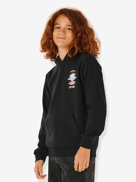 Sweat à capuche Search Icon marron+noir 7 - vertbaudet enfant 