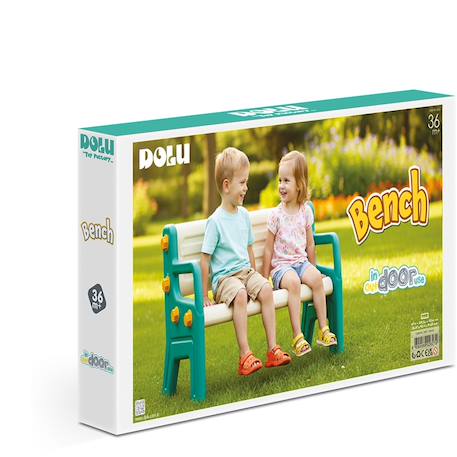 Banc pour enfants Blanc et vert 2 - vertbaudet enfant 