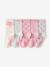 Lot de 5 chaussettes fille rose pâle 1 - vertbaudet enfant 