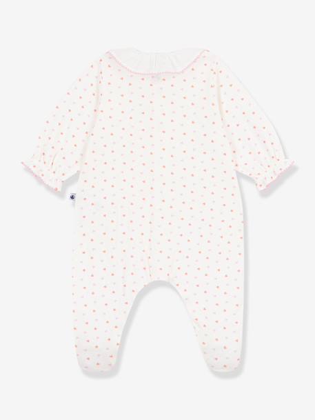 Pyjama bébé imprimé cœurs blanc 2 - vertbaudet enfant 