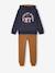 Ensemble sport garçon à capuche bordeaux+ocre+vert sauge 8 - vertbaudet enfant 