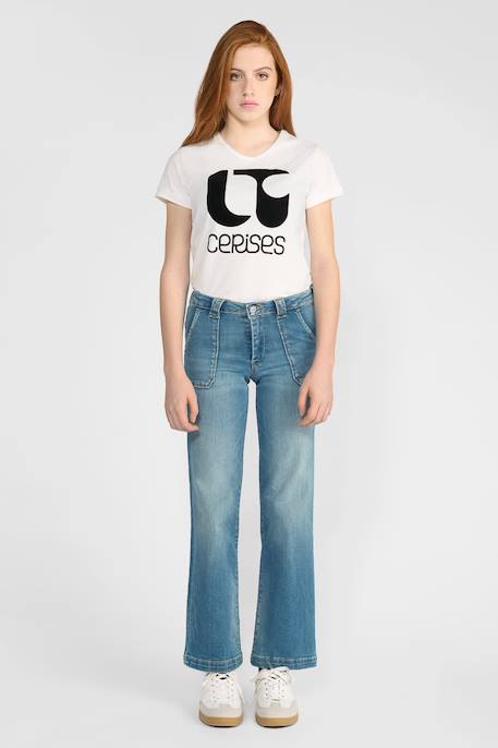 Jeans bootcut pulp slim, longueur 34 Blue 2 - vertbaudet enfant 