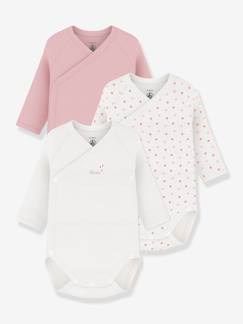 Bébé-Body-Lot 3 bodies croisés manches longues