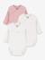 Lot 3 bodies croisés manches longues rose 1 - vertbaudet enfant 