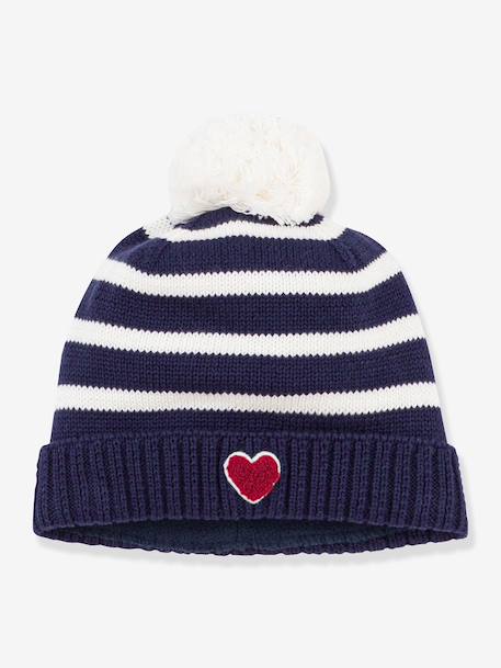 Bébé-Accessoires-Chapeau-Bonnet bébé à rayures
