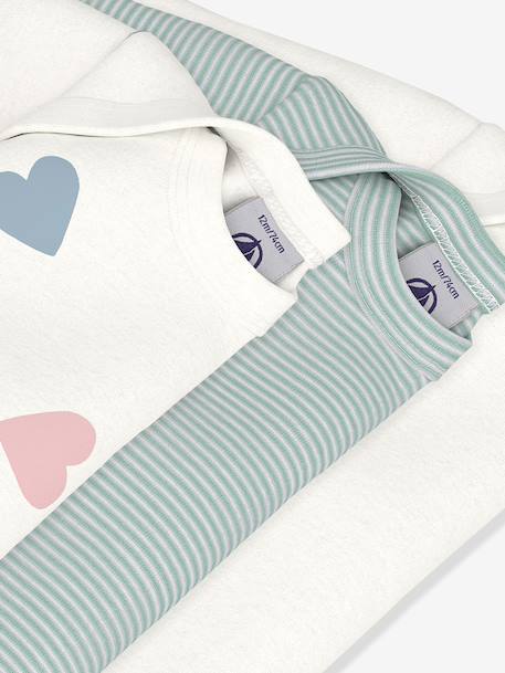 Lot 3 bodies manches longues vert clair 3 - vertbaudet enfant 