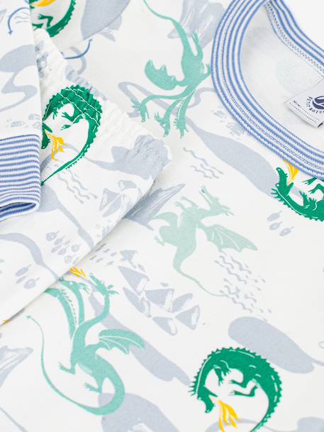 Pyjama imprimé dragons blanc 3 - vertbaudet enfant 