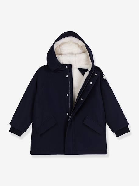 Parka enfant mi-longue marine 2 - vertbaudet enfant 