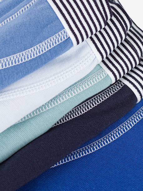 Lot 5 boxers bleu 3 - vertbaudet enfant 