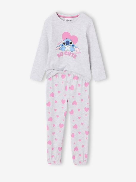Pyjama Lilo et Stitch fille gris chiné 1 - vertbaudet enfant 