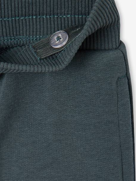 Pantalon jogging 'Athletic' garçon en molleton anthracite+chocolat+kaki+lichen 15 - vertbaudet enfant 