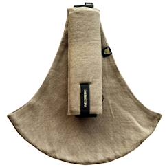 Puériculture-Porte bébé enfant en lin camel