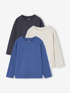 -Lot de 3 T-shirts manches longues garçon