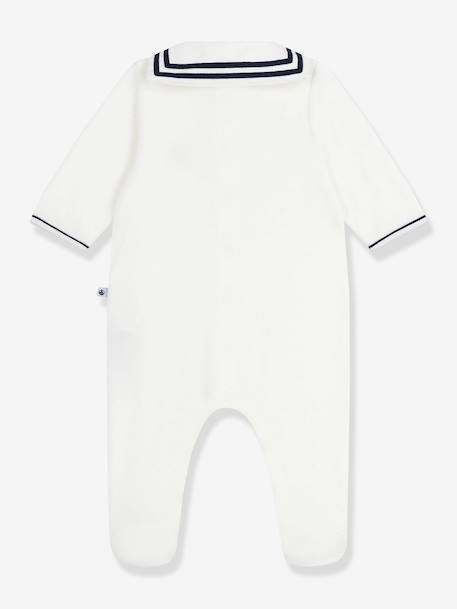 Pyjama bébé col vareuse blanc 2 - vertbaudet enfant 