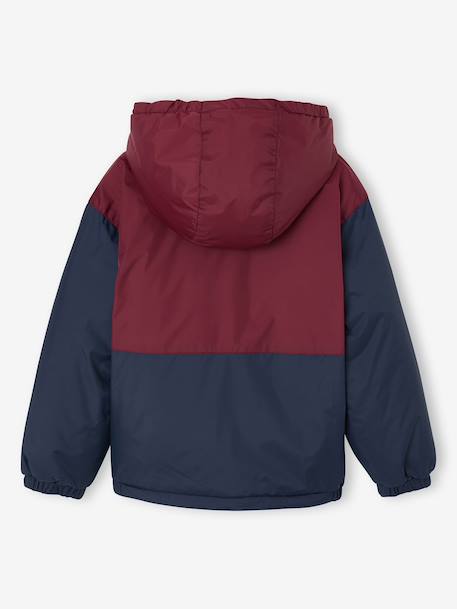 Blouson à capuche garçon bordeaux 2 - vertbaudet enfant 