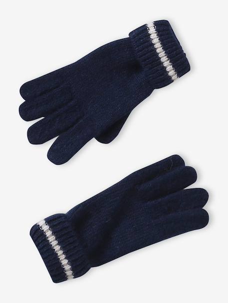 Ensemble garçon bonnet, snood et gants marine 3 - vertbaudet enfant 